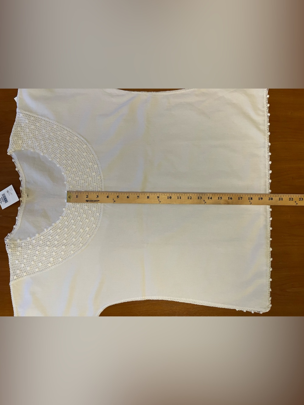 Huitzache / Huizache • Handmade Oaxacan Blouse • Crochet Yoke Boho Folk Top - Picture 9 of 12
